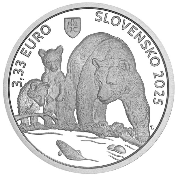 Súbor strieborných mincí 3,33 euro - fauna a flóra - subor-fauna-flora-2025-6