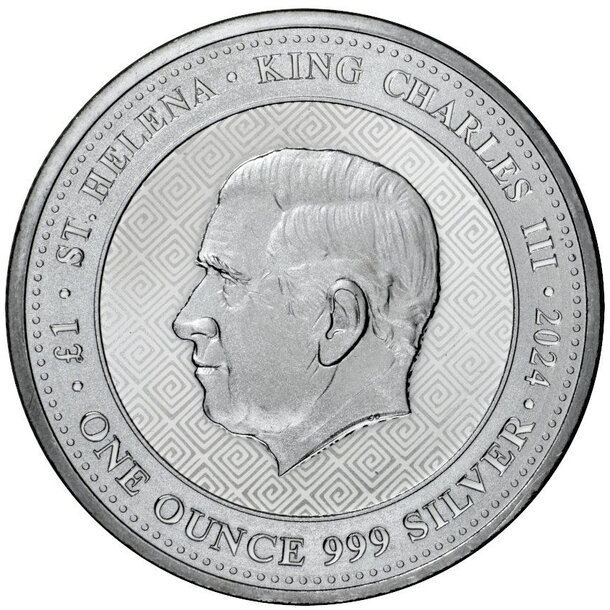1 pound sv. helena 2024 - aténska sova - 1 Pound Sv. Helena 2024 - Aténska sova-2