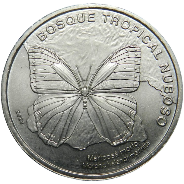 50 colones kostarika 2023 - motýľ - 50 Colones Kostarika 2023 - Motýľ-1