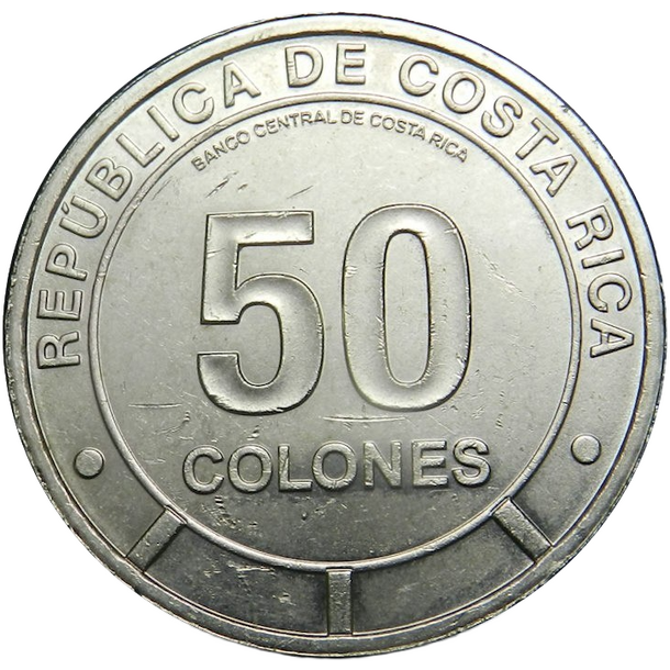 50 colones kostarika 2023 - motýľ - 50 Colones Kostarika 2023 - Motýľ-2