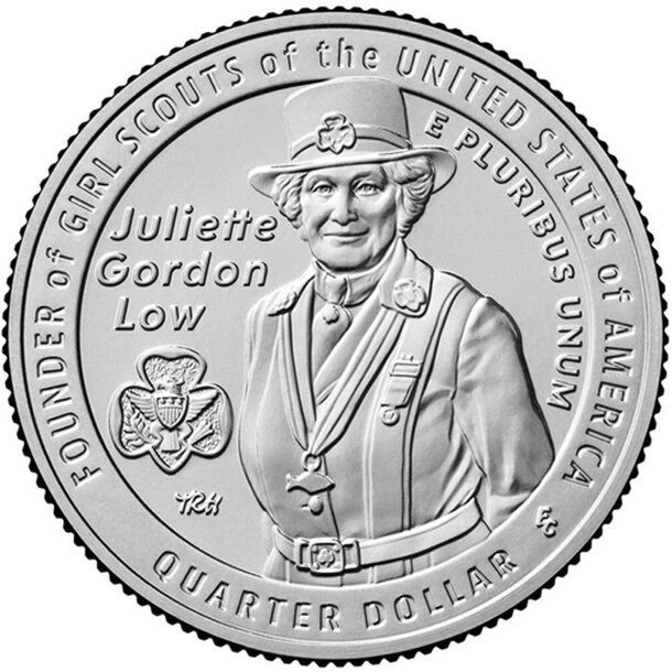 25 cent usa 2025 - juliette gordon low - mincovňa p - 25cent-usa