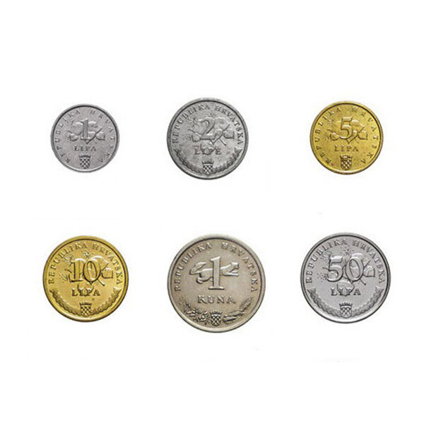 Set mincí chorvátsko 1993-2011 - set-chorvatsko-93-1-4