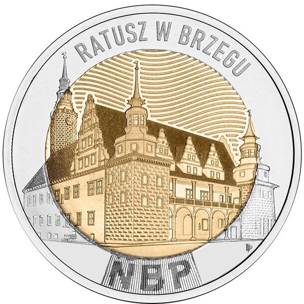 5 zloty poľsko 2025 - radnica v brzegu - 5 Zloty Poľsko 2025 - Radnica v Brzegu-1