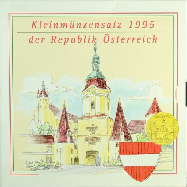Sada obehových mincí rakúska 1995 - sada mincí Rakúsko 1995