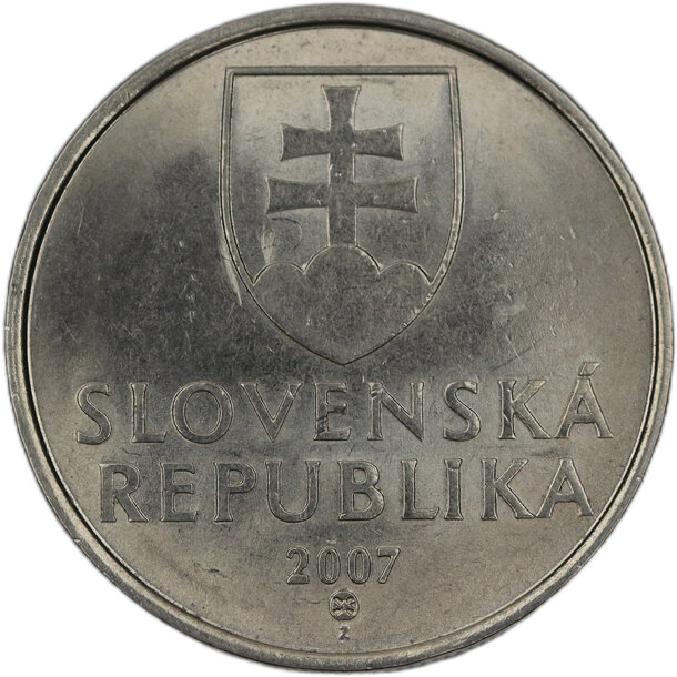 5 koruna slovenská republika 2007 - 5 Koruna SR 2007-2