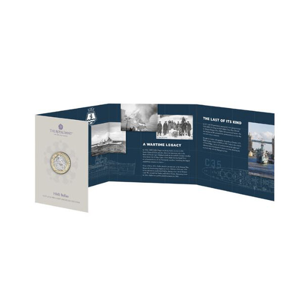 2 pounds veľká británia 2025 - hms belfast - 2 Pounds Veľká Británia 2025 - HMS Belfast-3
