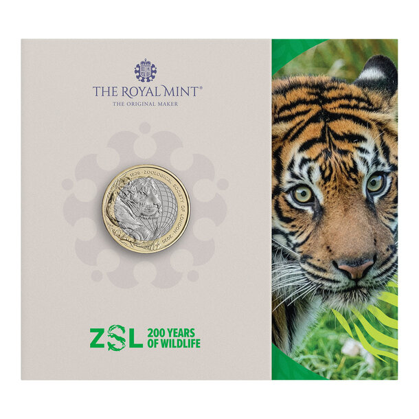 2 pounds veľká británia 2026 - zoologická spoločnosť - 2 Pounds Veľká Británia 2026 - Zoologická spoločnosť-4