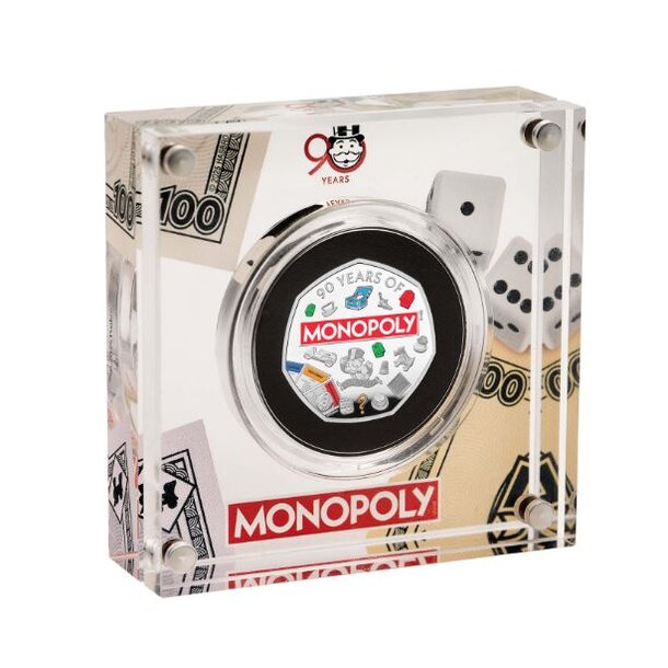 50 pence veľká británia 2025 - monopoly - proof - 50 Pence Veľká Británia 2025 - Monopoly-3