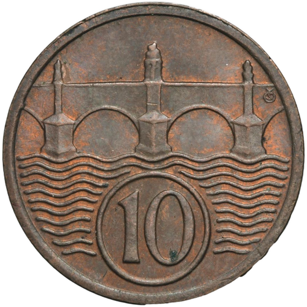 10 halier československo 1935 - 10 Halier ČSR 1935-1