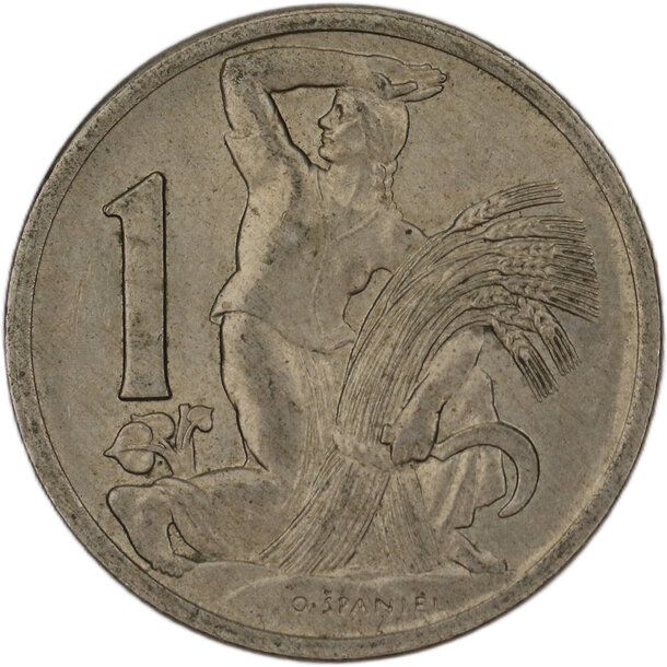 1 koruna československo 1922 - 1 Koruna ČSR 1922-1
