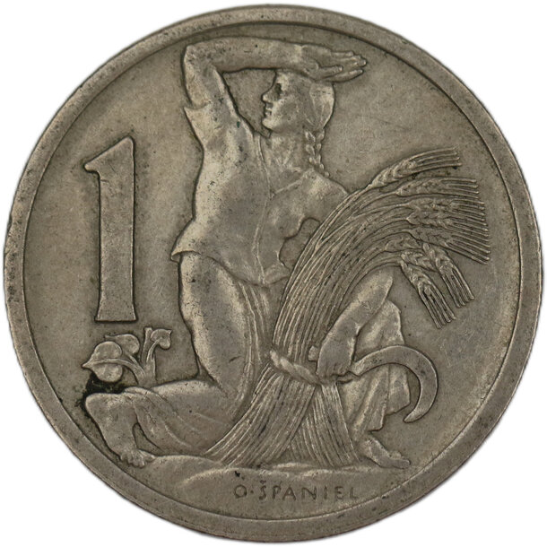 1 koruna československo 1922 - 1 Koruna ČSR 1922 2-1