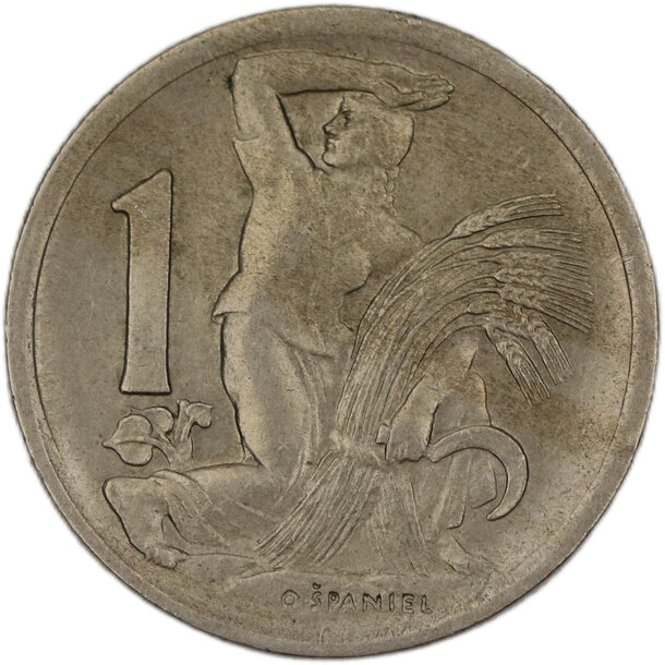 1 koruna československo 1946 - 1 Koruna ČSR 1946-3