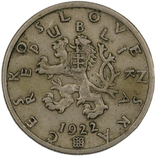 50 halier československo 1922 - 50 Halier ČSR 1922-4