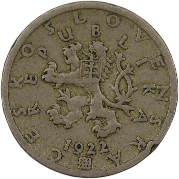 50 halier československo 1922 - 50 Halier ČSR 1922-6