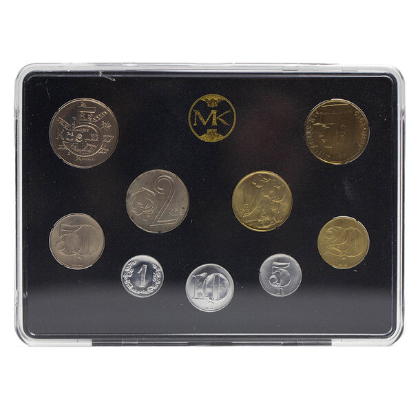 Sada obehových mincí čsfr 1991 - Sada mincí ČSFR 1991 Štefánik-3