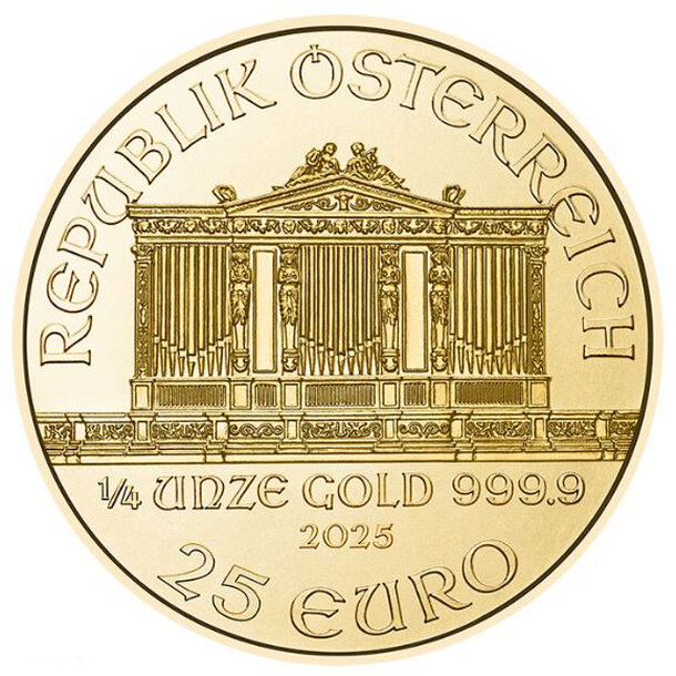25 euro rakúsko 2025 - wiener philharmoniker - 25-euro-2025-philharmoniker-1