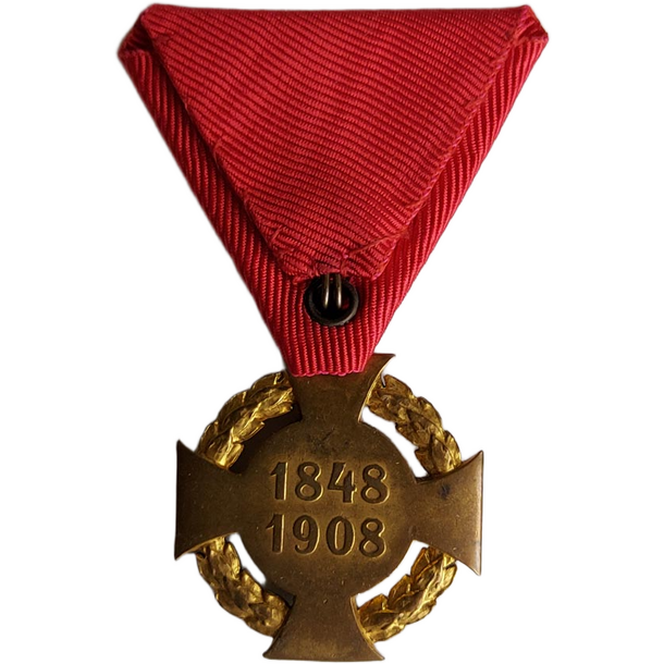 Medaila františek jozef i. - jubilejný kríž 1908 - Medaila František Jozef I. - Jubilejný kríž 1908-3