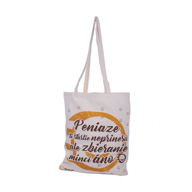 Plátená taška nunofi - peniaze ti šťastie neprinesú... - Peniaze-ti-šťastie-2