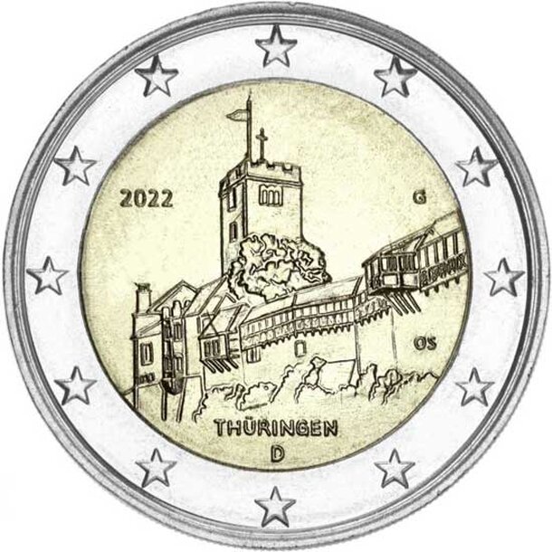 nemecko-2022-2-euro-thuringen-g