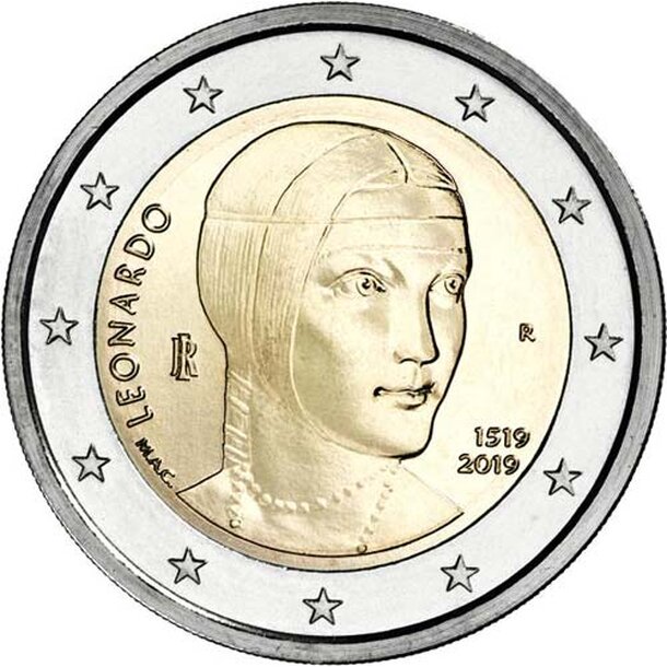 taliansko-2019-2-euro-leonardo-da-vinci