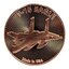 Medená minca fighter jet f15 eagle 1 unca - 1oz-copper-fighter-jet-f15-eagle-round-obverse