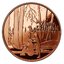 Medená minca zimná krajina zázrakov 1 unca - 1oz-copper-christmas-winter-wonderland-round-obverse_1