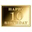 3000 francs čad  - happy 10th birthday - 1-1000oz-gold-happy-birthday-10-rev