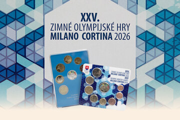 Sada obehových EURO mincí SR 2026 - ZOH Milano Cortina