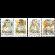 Séria známok Maďarsko 1992 - Dravé vtáky