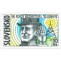 Známka Slovensko 1997 - 100 rokov bezdrôtovej telegrafie