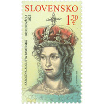 Známka Slovensko 2025 - Karolína Augusta Bavorská
