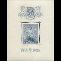 Hárček Československo 1938 - 20. výročie čs. známok