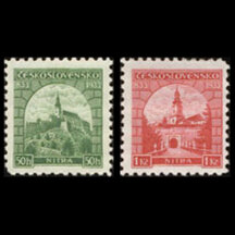 Séria známok Československo 1933 - Nitra