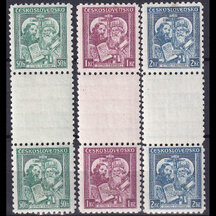 Séria známok Československo 1935 - sv. Cyril a Metod (medziaršie)