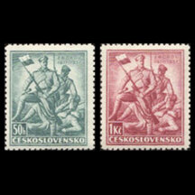 Séria známok Československo 1937 - Bitka pri Zborove
