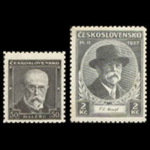 Séria známok Československo 1937 - Úmrtie T. G. Masaryka