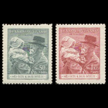 Séria známok Československo 1938 - Deťom