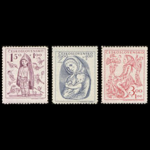 Séria známok Československo 1948 - Deťom