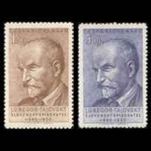 Séria známok Československo 1950 - J.G.Tajovský
