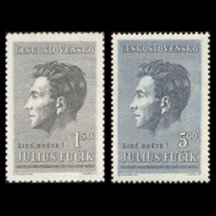 Séria známok Československo 1951 - Julius Fučík