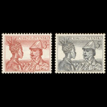 Séria známok Československo 1952 - Emil Holub