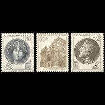 Séria známok Československo 1953 - Národné divadlo v Prahe