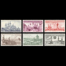 Séria známok Československo 1957 - Výročia miest