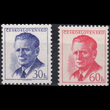 Séria známok Československo 1958 - Antonín Novotný