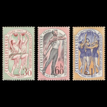 Séria známok Československo 1960 - Spartakiáda (časť 2)