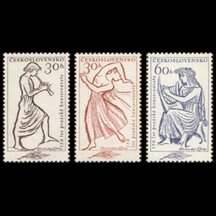 Séria známok Československo 1961 - Pražské konzervatórium