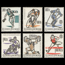 Séria známok Československo 1963 - Šport
