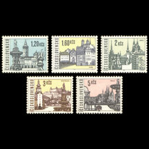Séria známok Československo 1965 - Mestá II.