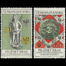 Séria známok Československo 1968 - Pražský hrad