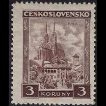Známka Československo 1929 - 3 Kč Mestá a krajiny